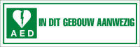 AED in dit gebouw aanwezig